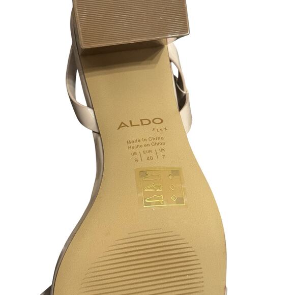 New! Aldo Shenna Strappy Slingback Heeled Patent Sandals - Size 9 - Picture 11 of 12